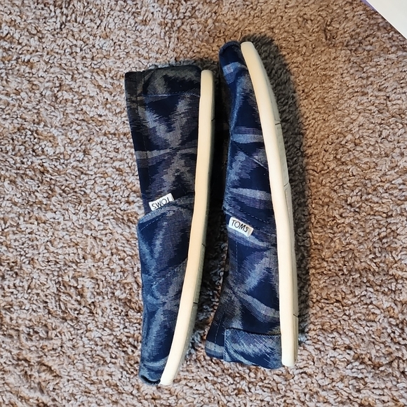 TOMS Cosmic Wonder Kurumekekasuri blue men's canvas shoes-8.5 - Picture 6 of 10